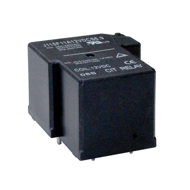 J115F11A12VDCS6.9 CIT Relay and Switch  Power Relays Over 2 Amps
